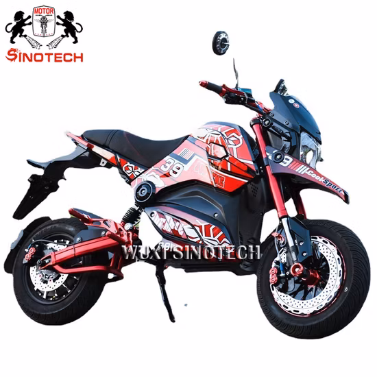 Populaire longue portée haute vitesse 3000W 72V 40ah batterie au Lithium moto de course moto de course électrique pour adulte
